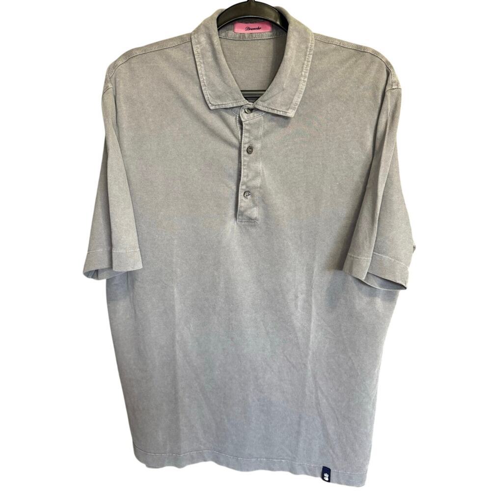 Drumohr Men’s Polo Short Sleeve Shirt Gray Size XXL - Picture 4 of 11